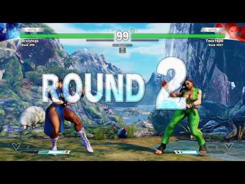 SFV~ Chun-li (BrolyLegz) vs  Laura (Tmix1600)  HD