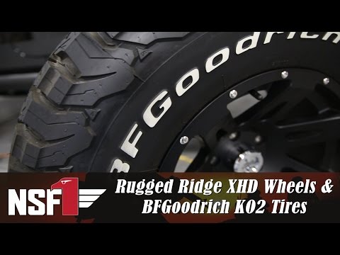 NSF1 Project Jeep Part 23: Rugged Ridge XHD Black Satin Wheels & Wheel Spacers, BFGoodrich KO2 Tires