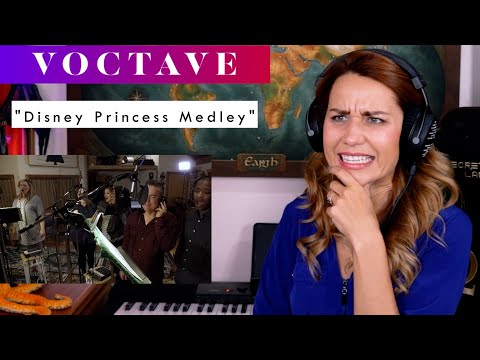 Voctave "Disney Princess Medley" REACTION & ANALYSIS by Vocal Coach / Opera Singer