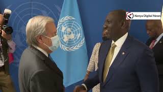 SEE HOW PRESIDENT RUTO ARRIVED TO MAKE HIS INAUGURAL SPEECH AT UNGA 77 IN NEW YORK, USA!!