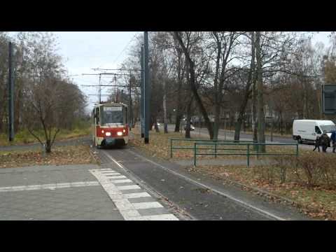 Potsdam: Einfahrt vom Tatra KT4D Prototyp an der Kirschallee [720pHD]