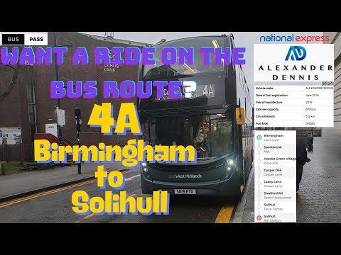🚍 Inside Route 4A | Birmingham to Solihull | Through Sparkbrook, Tyseley & Shirley’s Hidden Gems