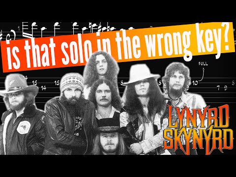 Is the solo from 'Sweet Home Alabama' in the WRONG KEY?!