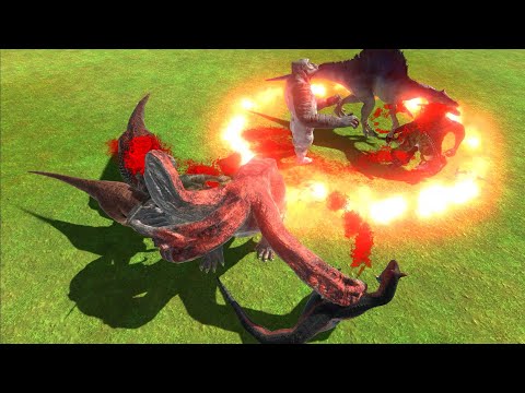 DINOSAURS TEAM VS HYDRA GORO KOZAROG & DINOSAURS ARMY VS BOSSES| Animal Revolt Battle Simulator ARBS