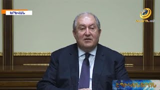 Փաշինյանի հրաժարական, արտահերթ ընտրություններ.նախագահի ուղերձի հիմնական շեշտադրումները