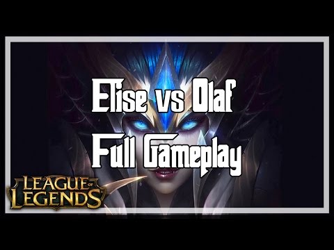 [League of Legends] Elise vs Olaf - Jungle - Ranked Gameplay - Season 7 -  Patch 7.6