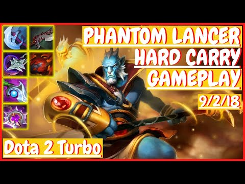 Phantom Lancer 9/2/18 [HARD CARRY] [Gameplay DOTA 2 Turbo] 7.32
