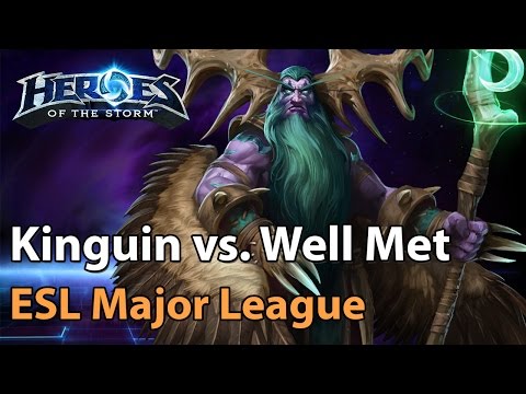 ► Heroes of the Storm (Pro Gameplay): Kinguin vs. Well Met (Bo3) - ESL Major League