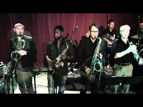 Greg Lyon sings Louis Jordan's "Caldonia" with Aaron West & the Custodians, live