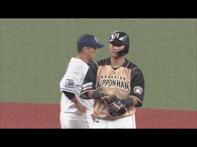 【ファーム】復帰のファイターズ・中田が先制のタイムリー2ベースヒット!! 2021/7/6 L-F(ファーム)