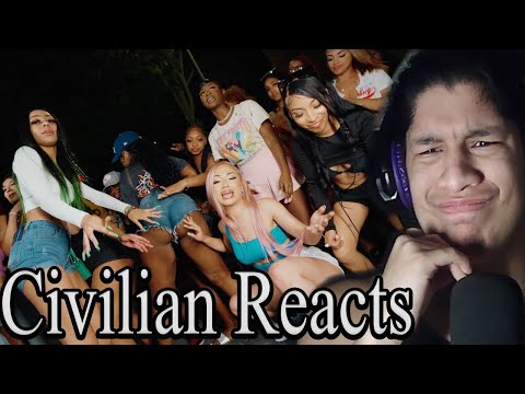 Civilian Reacts to Rella Gz x Wawa 2 Sneakyy x Miyaa V - Triple Threat (Official Music Video)