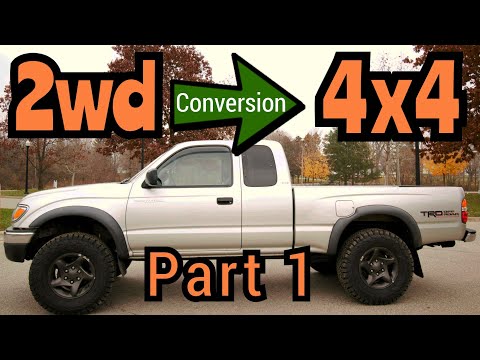 Toyota Tacoma Prerunner 2wd to 4x4 Conversion - First Gen | HOW TO Video Part 1