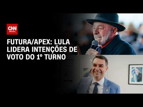 Futura/Apex: Lula lidera cenários de 1º turno; Flávio aparece em segundo | CNN NOVO DIA