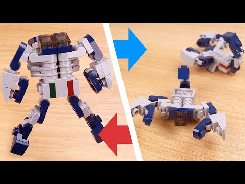 LEGO brick Scorpion combiner transformer robot tutorial Scorpy #LEGO #MOC #レゴ合体ロボ #レゴアイデア #레고합체로봇