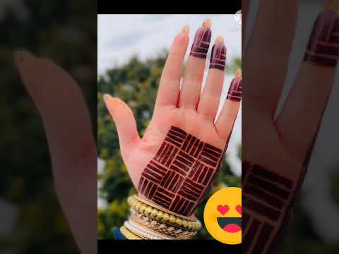 easy front hand mehndi design| unique and new idea for beginners |MAIMUNA KHATOON|#shorts #trending