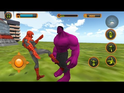 Monster Hero Crime City Rescue Battle | Incredible Monster Vs Spider Vs Green Monster - GamePlay