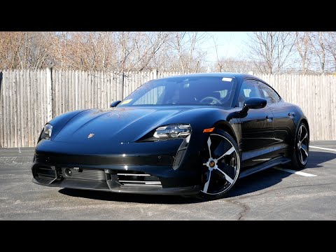 2020 Porsche Taycan Turbo S Review - Start Up and Walk Around