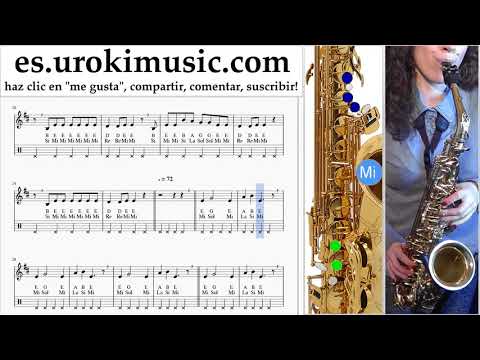 Tutorial de Saxofon (tenor) Nicky Jam ft. Will Smith - Live It Up Clases Notas um-ih927