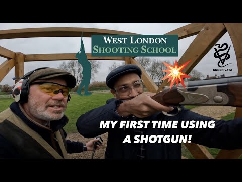 Using a shotgun for the first time! 💥 |  West London Shooting School