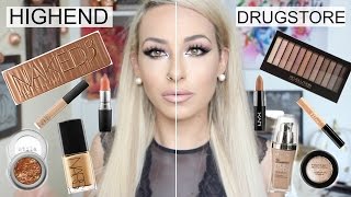 Half Face High End VS Half Face Drugstore DUPES | DramaticMAC