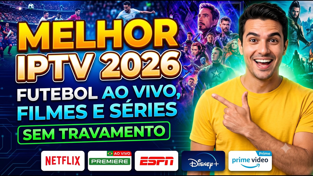 📺 MELHOR IPTV 2026 – ESSA É A MELHOR LISTA IPTV SEM TRAVAMENTO