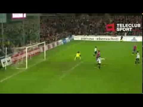 Tor von Linus Hallenius (Aarau-Basel 1:1)