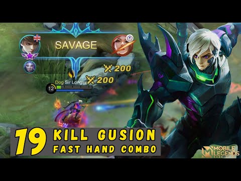 SAVAGE! Fast Hand Gameplay Gusion Best build 2021[ India best Gusion ] Mobile Legends Bang Bang