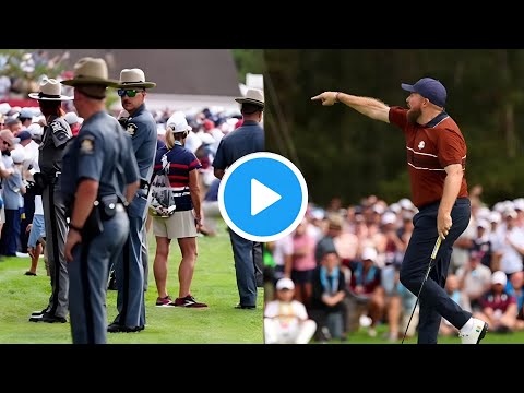 Police Present as Rory McIlroy, Shane Lowry Interact with Fan at Ryder Cup 2025