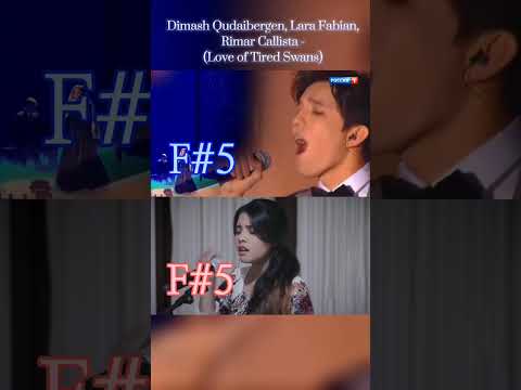 #shorts SUPER ANGELIC VOICE !!! Rimar & Dimash & Lara Fabian - Love of Tired Swans
