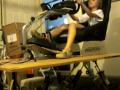 Ethan Rides My Scratch Built 6DOF Motion Simulator