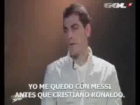 Casillas - Messi or C.Ronaldo - I prefer Messi