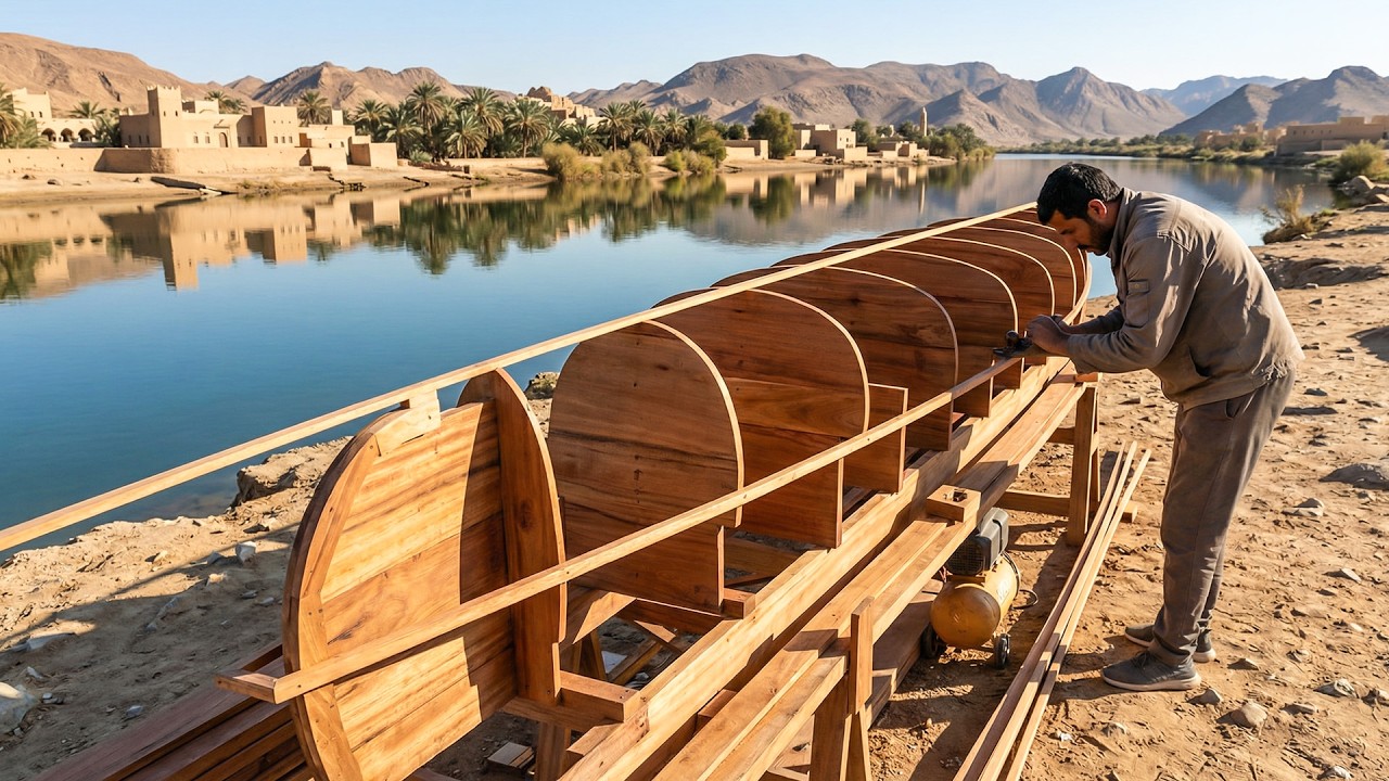 Man Spends 3 Months Building a Wooden Canoe by Hand | Start to Finish by @Asemkamal
