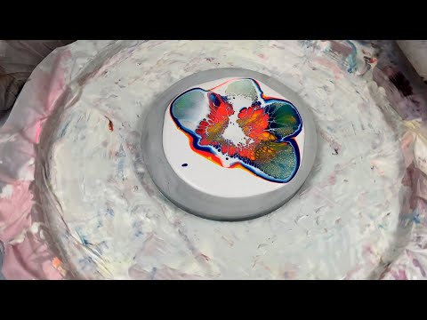 162. Sheleeart Australian Fluid Artist - Bright little bloom piggy colour test