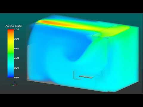 Überprüfung einer Büro-Lüftung mittels CFD-Simulation