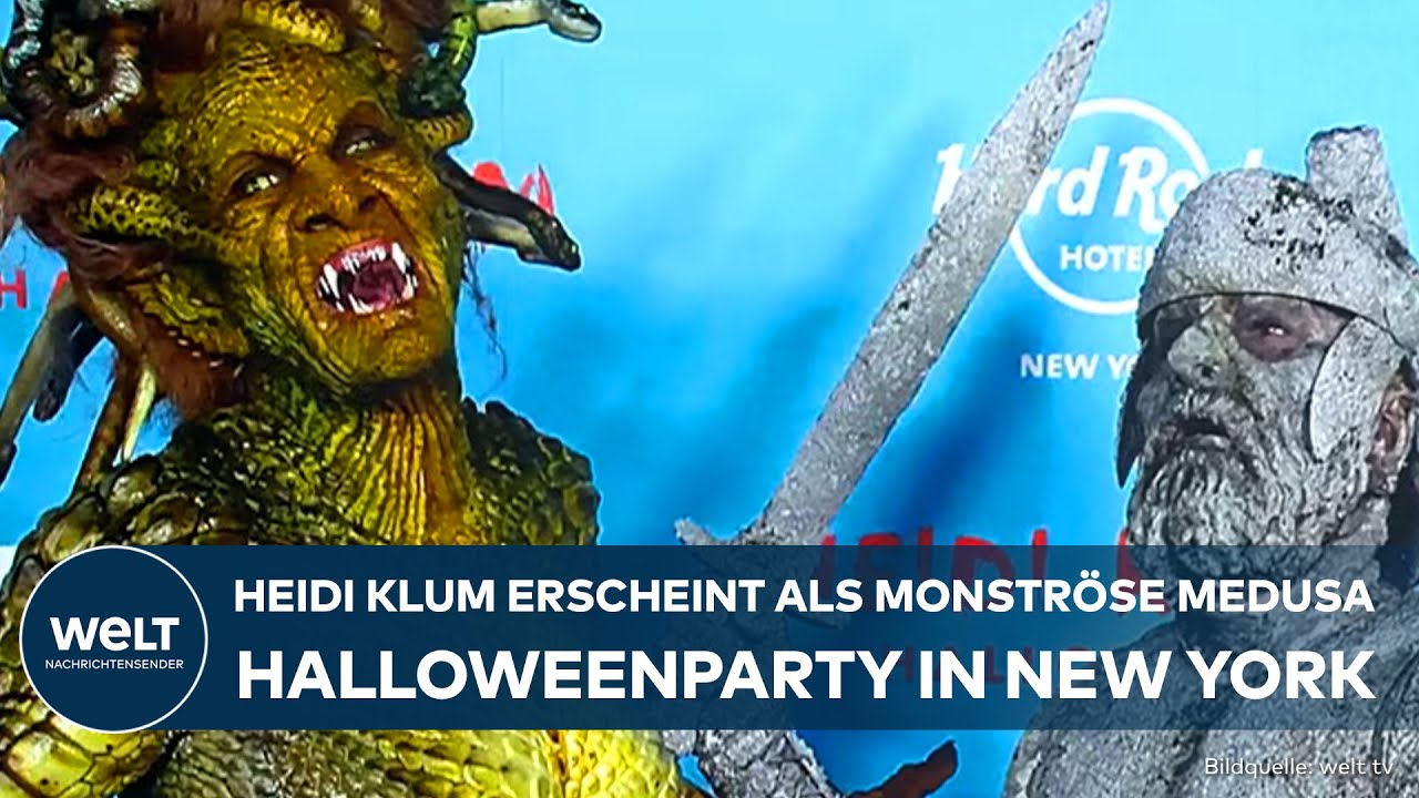 NEW-YORK: Halloween-Spektakel – Grusel-Queen Heidi Klum! Medusa-Kostüm schockt Party-Gäste