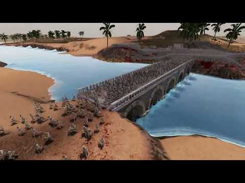 HOLD THE BRIDGE! PART 2 Japanese Samurai Soldiers vs Zombie Invasion - UEBS 2