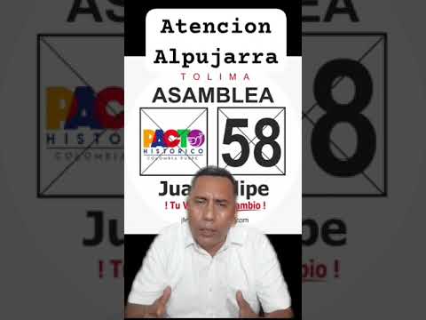 2 mil habitantes de Alpujarra votan Asamblea Pacto Histórico 58 #tolima