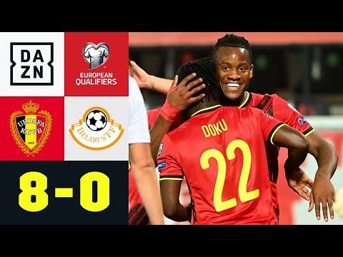 Auch ohne Big Rom! Rote Teufel im Torrausch: Belgien - Belarus 8:0 | UEFA European Qualifiers | DAZN