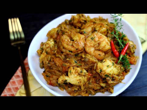 Shrimp & Lobster Pelau ( Seafood Rice ) - Episode 2131