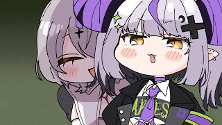 怪しいです【白銀ノエル/ラプラス・ダークネス/鷹嶺ルイ/夏色まつり/猫又おかゆ/hololive/ホロライブ /手描き/ふみや】