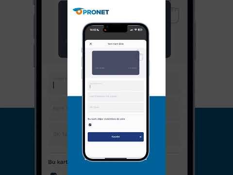 Pronet Mobil'den Kredi Kartı Bilgileri Nasıl Eklenir?