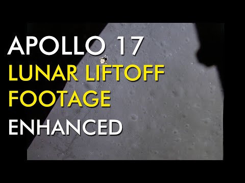 Apollo 17 Lunar Liftoff Enhanced Footage