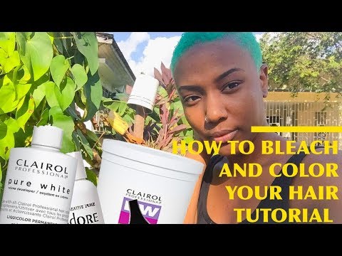 HOW TO BLEACH AND COLOR YOUR HAIR TUTORIAL
