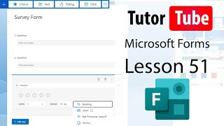 Microsoft Forms - Lesson 51 - Provide Feedback for Quiz Answers