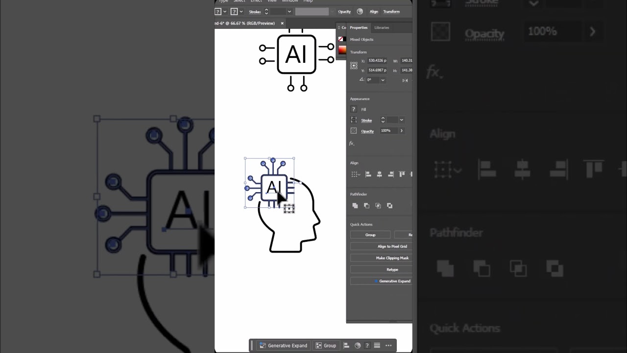 AI Icons Design Secrets REVEALED Adobe Illustrator Fast Timelapse