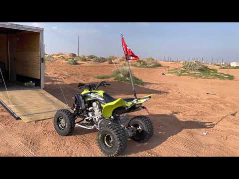 BOSS WP4 LED Whip Antenna Review on a 2020 Yamaha Raptor 700R