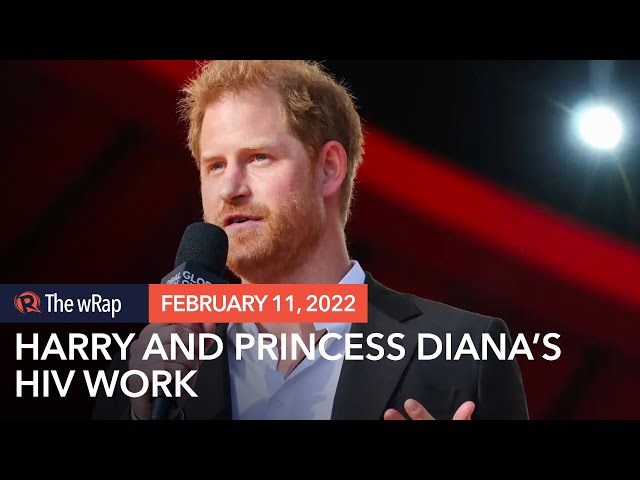 Britain’s Prince Harry vows to finish late mother Diana’s HIV work