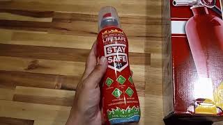 Honest Review of Fire Extinguisher, StaySafe All in 1 Portable Fire Extinguisher by LifeSafe Technol