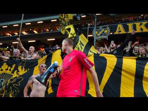 Linnér drar igång AIK-klacken (AIK - Elfsborg 1-0)