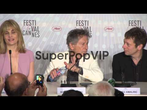 Roman Polanski and Emmanuelle Seigner at 'Venus In Fur' P...